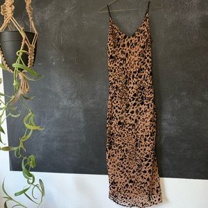 Cheetah Print Midi Dress